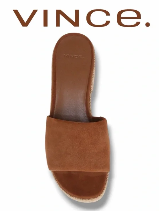 Vince Women’s Margo Platforms in the Size 9 in Sequoia Brown - Picture 5 of 11